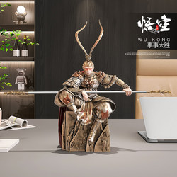 Monkey King Sun Wukong Figurine Living Room Home Decor Warrior Buddha Crafts Hand-Made Model Birthday Gift