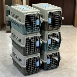 Cat-Specific Airline Crate, Cat Cage, Portable Pet Transport Crate, Car-Mounted Dog Crate, Portable Plastic Cat Box