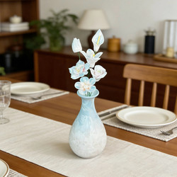 【Exclusive Set】Jingdezhen Ceramic Flower Set Desktop Ornaments Small Decorations for Friends and Teachers as Gifts