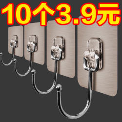 Strong Adhesive Wall Hooks for Kitchen, Heavy-Duty, No-Drill, Traceless Suction Cup Hooks for Clothes, Wall Hanging, Behind Door Hooks