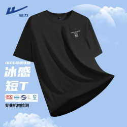 Pull-Back Ice Silk Quick-Drying Men's Short-Sleeved T-Shirt, Summer Loose Large Size Fitness Sports Youth Top, Men's Style