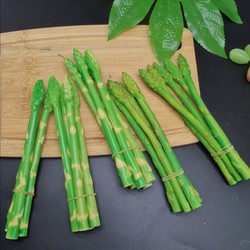 Simulated Asparagus Fake Vegetables Green Bamboo Shoots Spring Bamboo Shoots Dragon Whiskers Vegetable Fruit Model Decoration Props Teaching Aids Children's Toys Ornaments