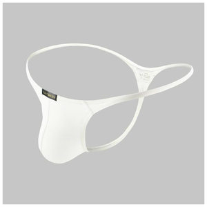 
Men's thong underwear sexy ice silk low waist fitness buttocks without marks thin belt U convex triangle T-trousers Comfortable single thong pants