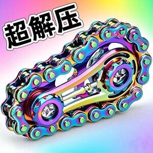 
Relieve pressure finger chain flywheel chain fingertip gyro relieve anxiety and decompression artifact gear mechanical metal model