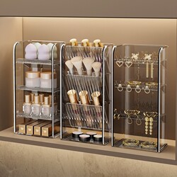 Japan Imported Muxie Mirror Cabinet Storage Box Cosmetics Desktop Dressing Table Skin Care Products Lipstick Jewelry Storage Rack