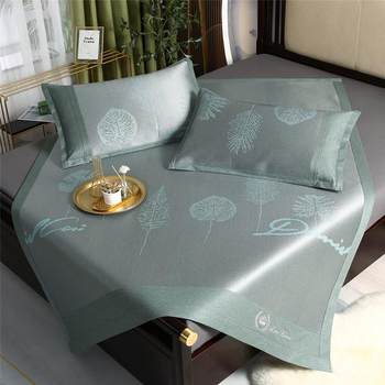 Maternal and infant grade ice silk mat, washable and foldable, natural summer household high-end ice rattan mat, pure rattan grass mat, bamboo mat