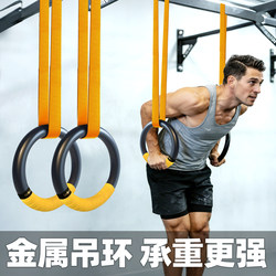 Metal Fitness Rings for Men, Home Training Equipment, Indoor Horizontal Bar, Strength Training, Exercise Pull Rings, Adult Stretching Circle