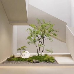 Artificial Green Plants Indoor Living Room Potted Fake Trees Bamboo Floor-Standing Landscaping Maple Decorative Ornaments Fake Flowers Plants