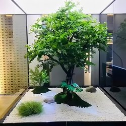 Artificial Large Banyan Tree, Fake Tree for Indoor Decoration, Landscaping, Large Green Plant, Living Room Happiness Tree, Wishing Tree, Ornamental Tree