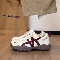 Popular Height-Increasing Moral Training Shoes for Women, 2025 Autumn New Versatile Thick-Soled White Shoes, Fashionable Casual Sneakers, Sports Shoes