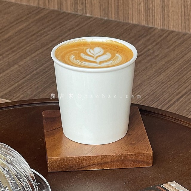 Korean ins style creative paper cup shape ceramic hand cup simple dirty ...