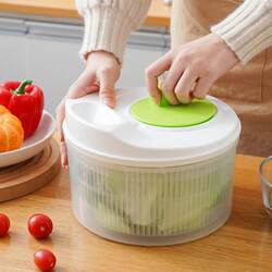 Vegetable Dehydrator, Household Salad Spinner, Small Manual Kitchen Vegetable Washing Basin, Fruit Draining Tool