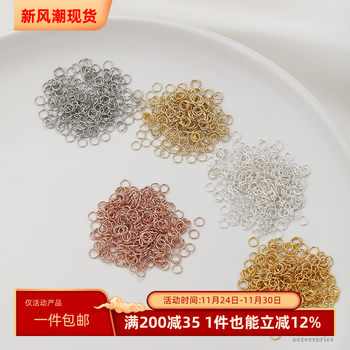 
14K gold-filled color-protected open ring handmade diy material