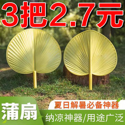 Summer Old-Fashioned Banana Fan Plastic Hand-Cranked Portable Large Cattail Fan Kidsren's Fan Dance Fan Large Mosquito Repellent Student Fan