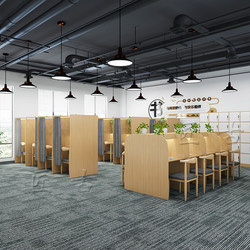 Self-Study Room Partition Table and Chairs Closed Immersive Study Table Small Black House Grids Room College Student Postgraduate Entrance Examination Certificate Table