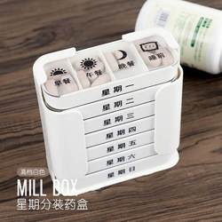 Automatic Medicine Dispensing Box for the Elderly, Large-Capacity Digital Smart Medicine Box, Timed to Take Medicine and Take Medicine to Remind Weekly Package