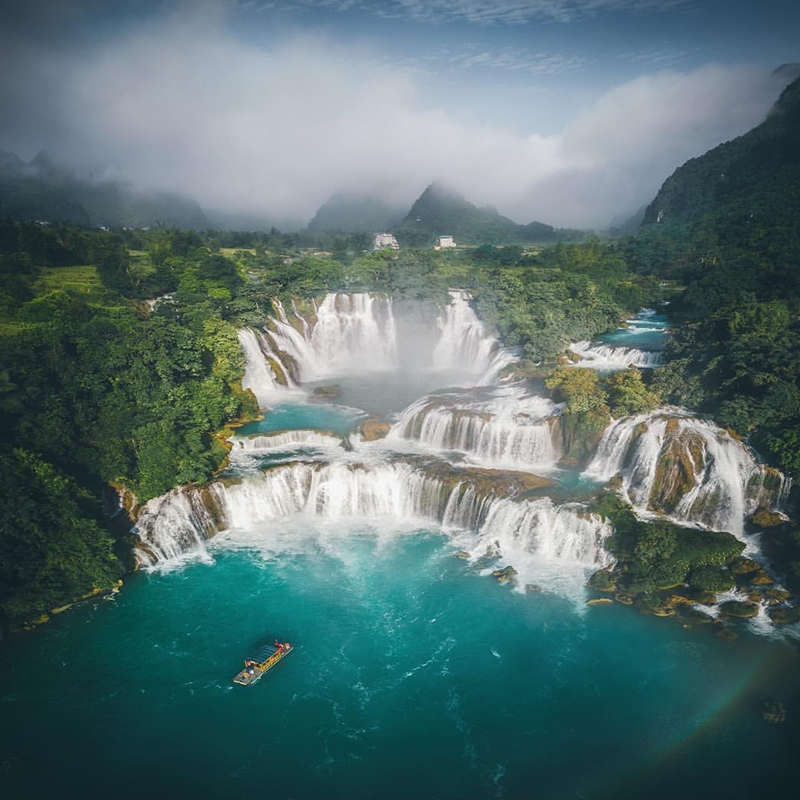 广西旅游 德天瀑布/通灵峡谷/明仕田园2天1晚两日游北海/南宁出发