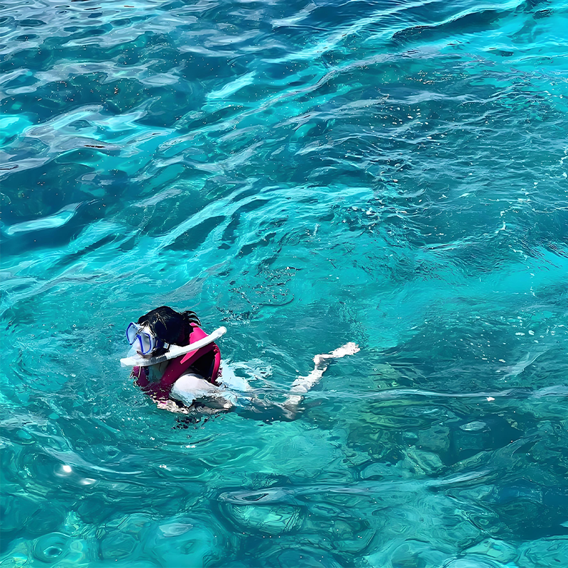 三亚百福岛太阳湾一日游玻璃海果冻海DSD快艇出海浮潜魔毯拍照