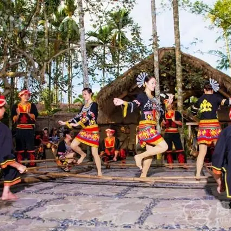 三亚槟榔谷一日游南湾猴岛槟榔谷飞禽世界黎族文化玫瑰谷跟团纯玩