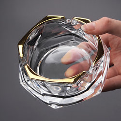 Glass Ashtray for Home, Living Room, Office, Light Luxury, High-End Feel, Commercial Use, Hotel, Creative Ornament, Artwork, Internet Sensation