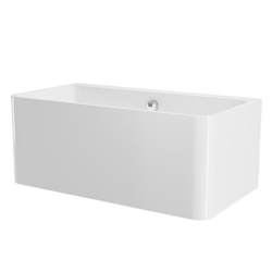 Qintan Factory Thin Edge Three-Sided Skirt Rectangular Full-Size Acrylic Massage Surfing Bathtub Qt-071