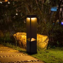 Hot selling led solar lawn light outdoor waterproof garden light villa garden light simple modern floor plug type lawn lamp