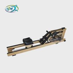 Factory direct sales wooden water resistance rowing machine indoor aerobic commercial teaching small fitness equipment private folding rowing machine