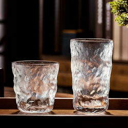 Creative Transparent Glacier Glass Cup, High-Quality Thickened Whiskey Beer Cup, Tea Cup, Water Cup, Juice Drink Cup