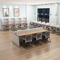 Study Room Desk, Enclosed Desk, Partitioned Desk and Chair Area, Immersive Table, Computer Desk for Graduate Students