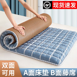 Latex Mattress Soft Pad for Student Dormitory, Single Size 90X190Cm, Dual-Use for Winter and Summer, Cooling Mat, Rattan Mat, Floor Mat