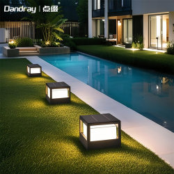 Solar energy garden garden lawn lamp outdoor sill waterproof lamp small courtyard landscaping layout atmosphere modern simple lamp