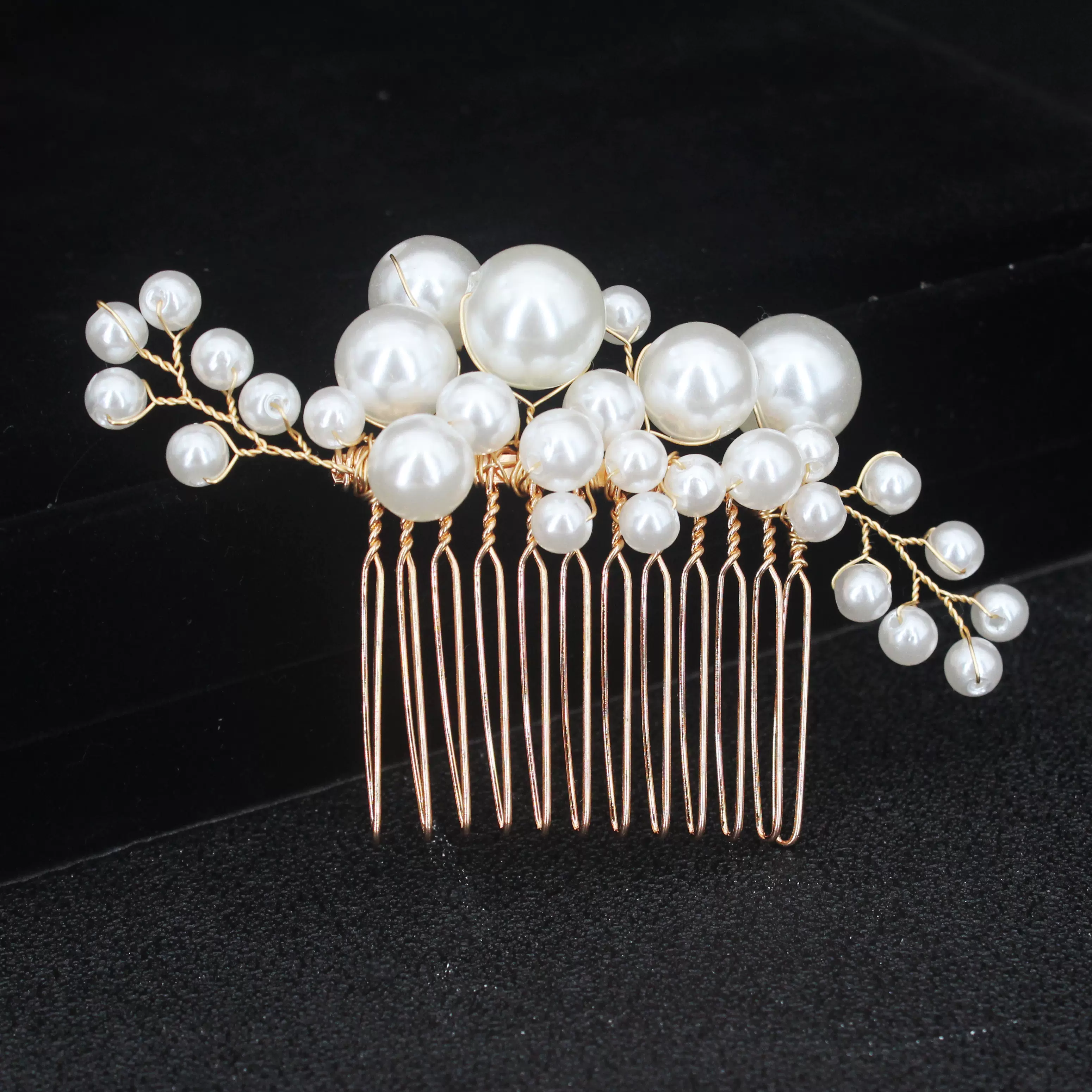 Gold Color Pearl Wedding Hair Combs Hair Accessories for Wom Taobao