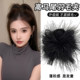 High ponytail fixed artifact black feather gripper female high-end 2025 new hairpin shark clip on the back of the head