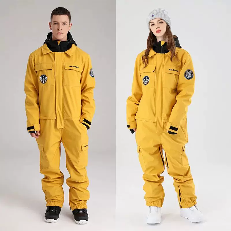 2023 Snow Suit Winter Oversize Ski Suit Women Warm Windproof Waterproof Ski  Jacket Detachable Ski Pants Skiing Snowboarding Set - AliExpress