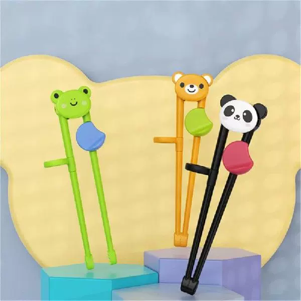 Cute And Interesting Bpa Free Beginner Chopsticks Easy To-Taobao