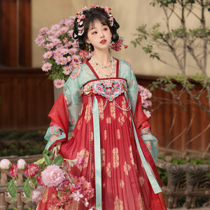 
Jade Finger Twist_Niao Niao County Lord Original Tang Dynasty Hanfu Women's 2025 New Super Fairy and Beautiful Chest-length Ruskirt Ancient Costume