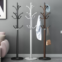 Marble Coat Rack, Floor-Standing Bedroom Clothes Rack, Household Vertical Clothes Rack, Simple Storage Rack for Hanging Bags