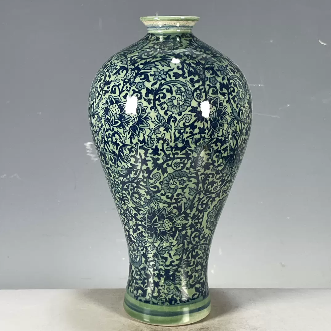 清代康熙年制五彩人物故事棒槌瓶花瓶摆件中式博古架仿古瓷器摆件-Taobao
