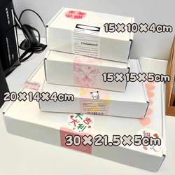 Ins White Airplane-Shaped Box Large Paper Box for Card Packaging and Express Delivery Extra Hard Packaging Rectangular High-End Gift Box
