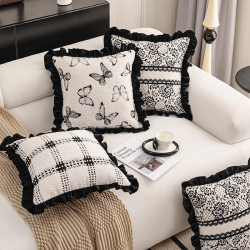 Light Luxury High-End Pillows, Cushions, Lumbar Pillows, Living Room Model Room Soft Furnishings, Bedroom Bed Sofa Pillowcases, Backrest Cushions