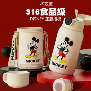 Disney Children 316 Stainless Steel Insulation Cup Men's High -value Water Cup Female Baby Direct Portable Straw kettle
