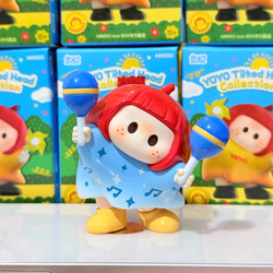 Yoyo Youyou-Chan Cute Tilted-Head Series Mini Figurines Desktop Ornaments Healing Style Gift for Best Friend's Birthday