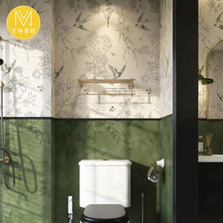 French Swallow Tiles Green Retro Bathroom Tiles Bathroom Kitchen Wall Tiles Toilet Balcony Non-Slip Floor Tiles