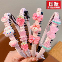 Children's Bangs and Stray Hair Fixer Headband, Little Girl's Hair Accessory, Cartoon Headband, Baby Hair Accessory That Doesn'T Damage Hair, Girls' Hair Accessory