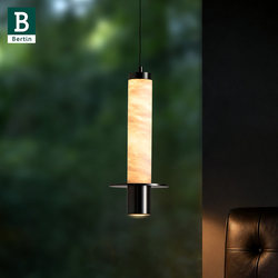 Bading Bedside Pendant Light, Italian Minimalist Style Bedroom Pendant Light, Adjustable Height, Light Luxury, High-End Feel, Bar Counter Marble Pendant Light