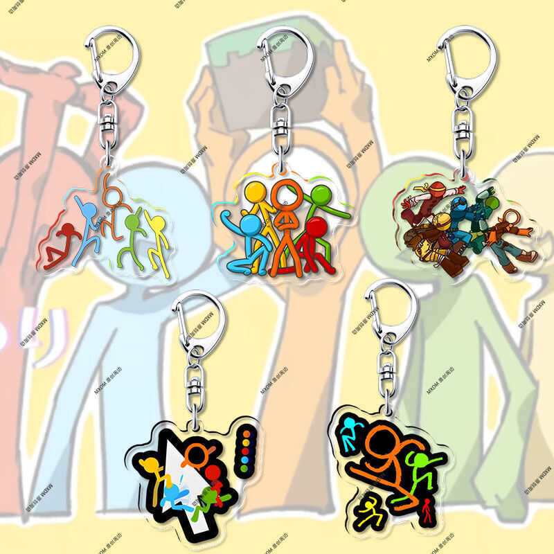 火柴人Alan Becker动画vs动画师周边亚克力钥匙扣创意挂饰礼物-淘宝网