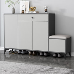 Shoe Cabinet for Home Entrance with Integrated Shoe-Changing Bench, Entryway Cabinet, 2024 New Popular Model, Storage Cabinet, Solid Wood Shoe Rack