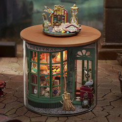 Smart Fun House Harry Potter Music Box Dream Bottle DIY Assembly Mini House Creative Birthday Gift Model
