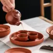 Triều Châu Zhuni kéo tay nồi giữ nồi cát tím đế nồi cốc nhỏ khay trà đựng nước bàn kung fu trà Phụ kiện bàn trà