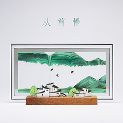 Slow-Flowing Sand Art Decoration Hourglass for Living Room, Office Desk, Birthday Gift, Stress Relief and Healing